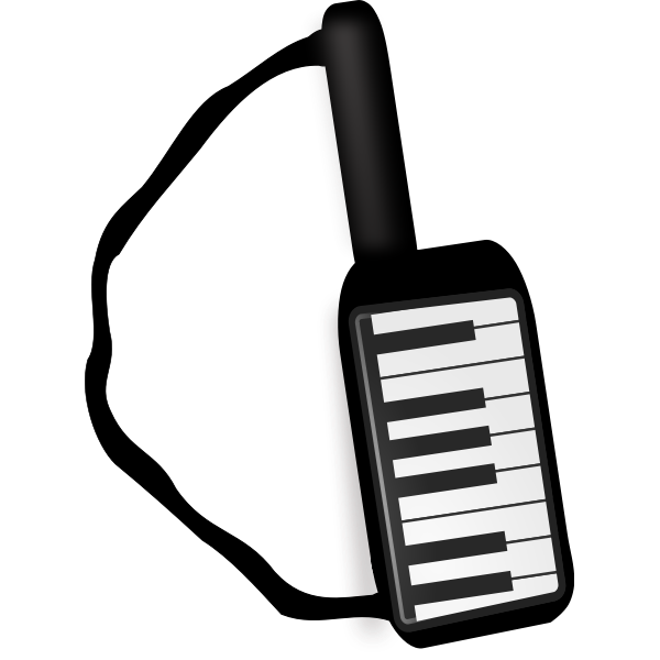 SVG Keytar musical instrument