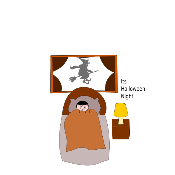 SVG Kid during Halloween