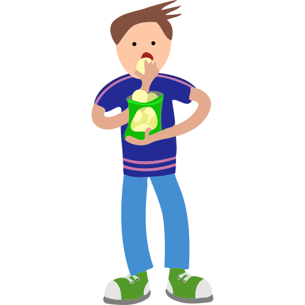 SVG Kid eating
