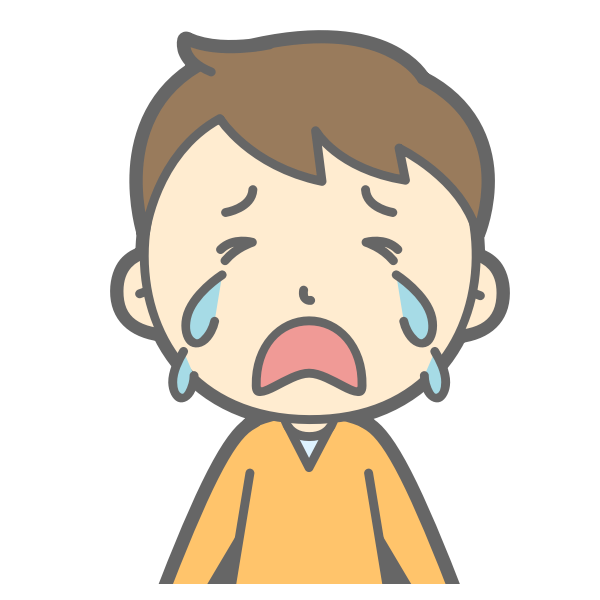 SVG Kid in tears