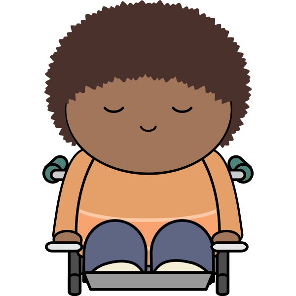 SVG Kid in wheelchair
