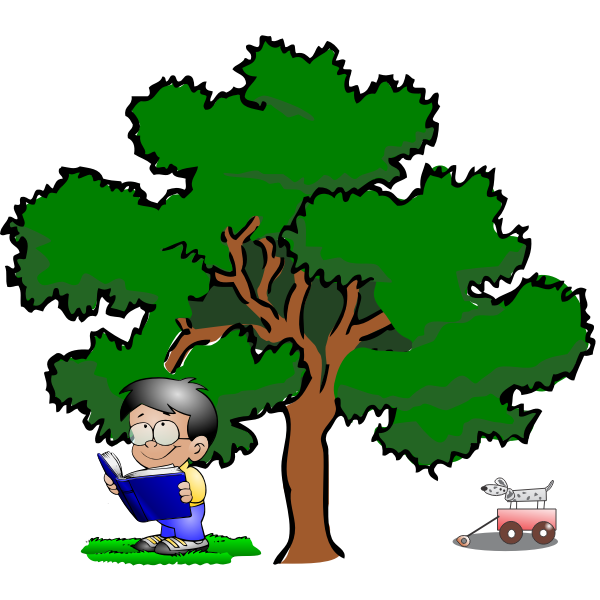 SVG Kid reading