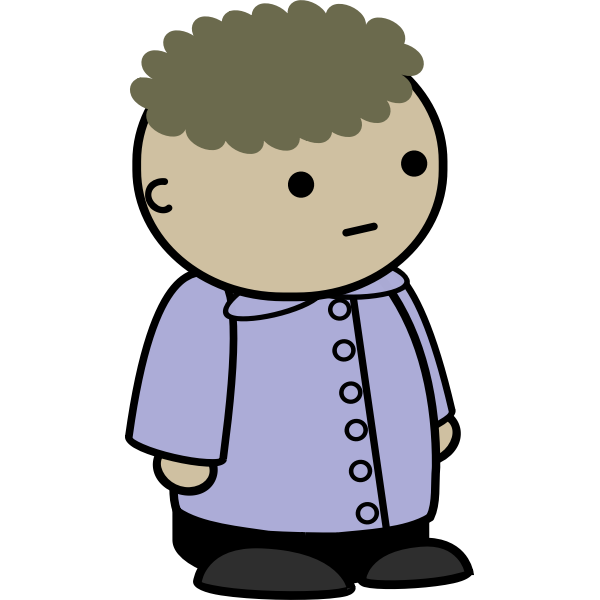 SVG Kid with blue coat