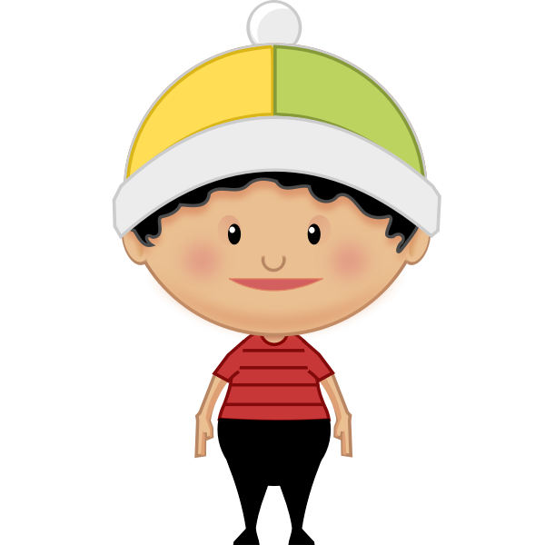 SVG Kid with lower arms