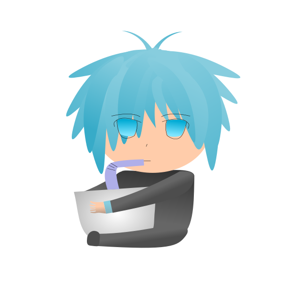 SVG Kid with straw drink