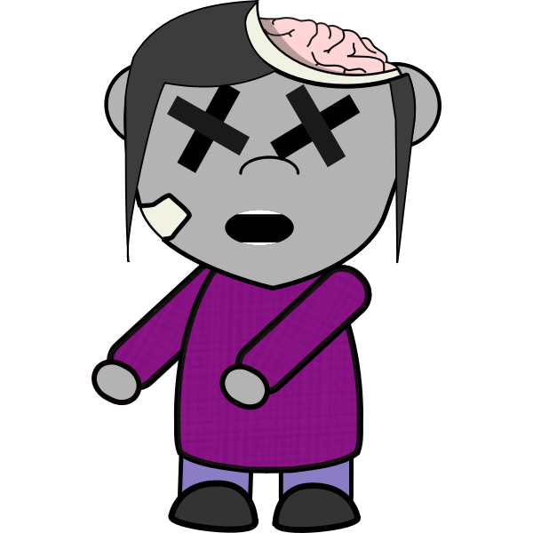 SVG Kid zombie