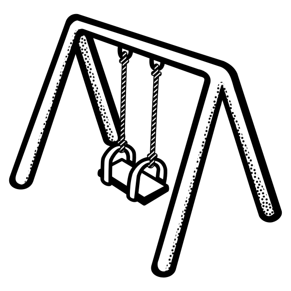 SVG Kid039s swing vector clip art