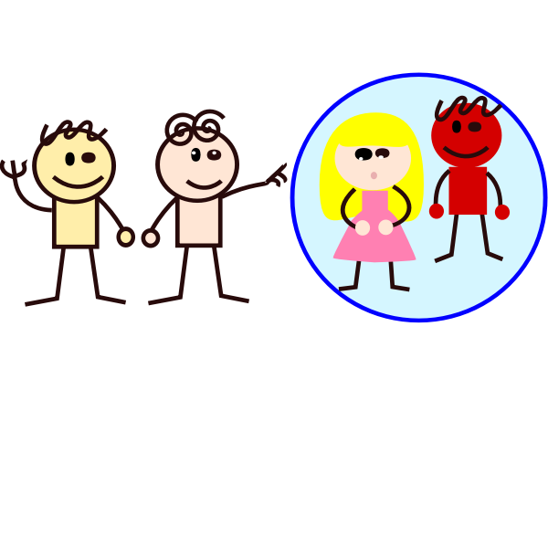 SVG Kids in drawing