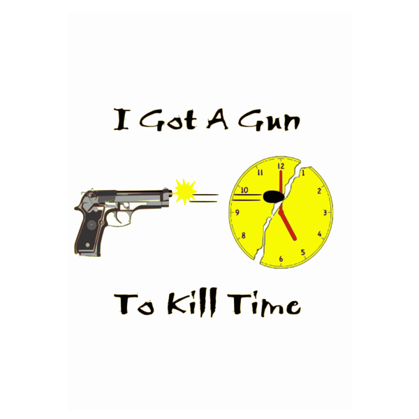 SVG Killing time vector drawing