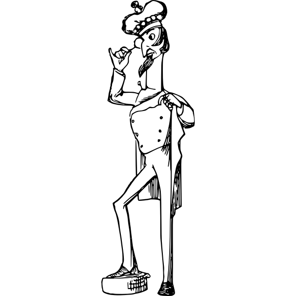 SVG King and monocle