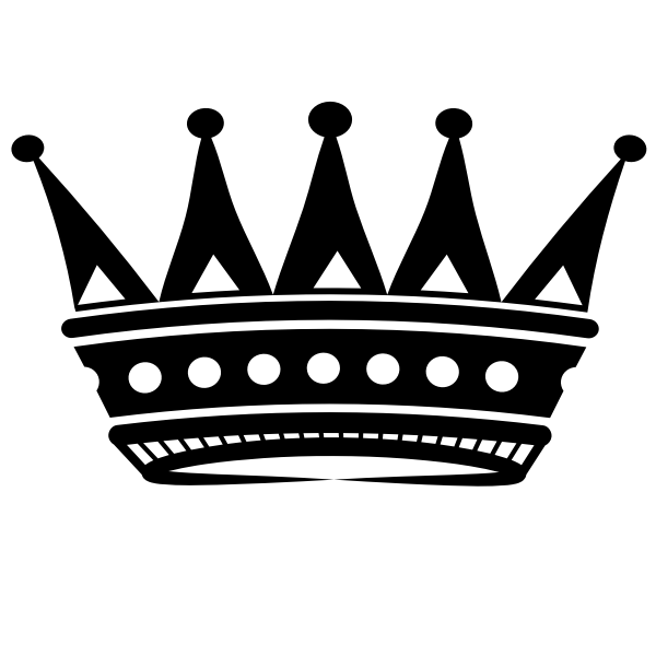 SVG King crown silhouette