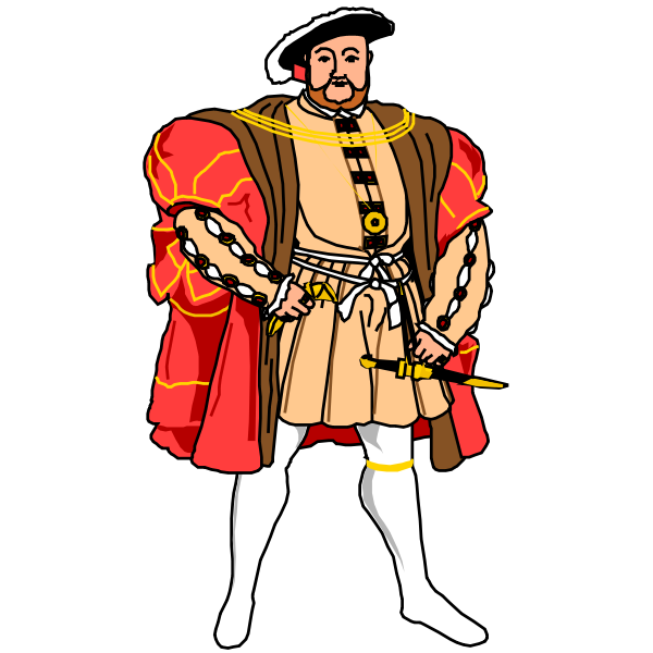SVG King Henry cartoon image