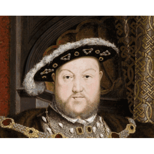 SVG King Henry VIII vector illustration
