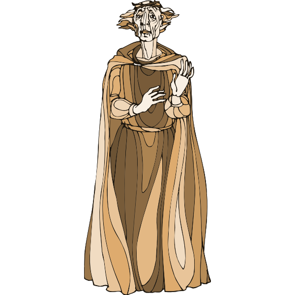 SVG King Lear039s caricature