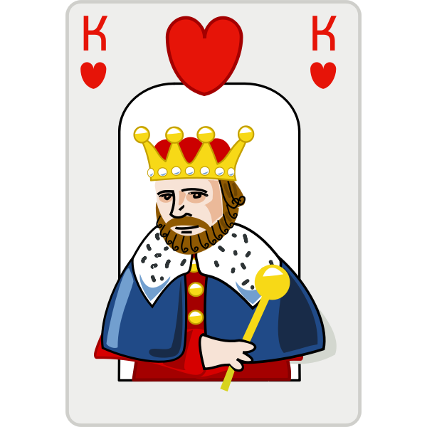SVG King of hearts