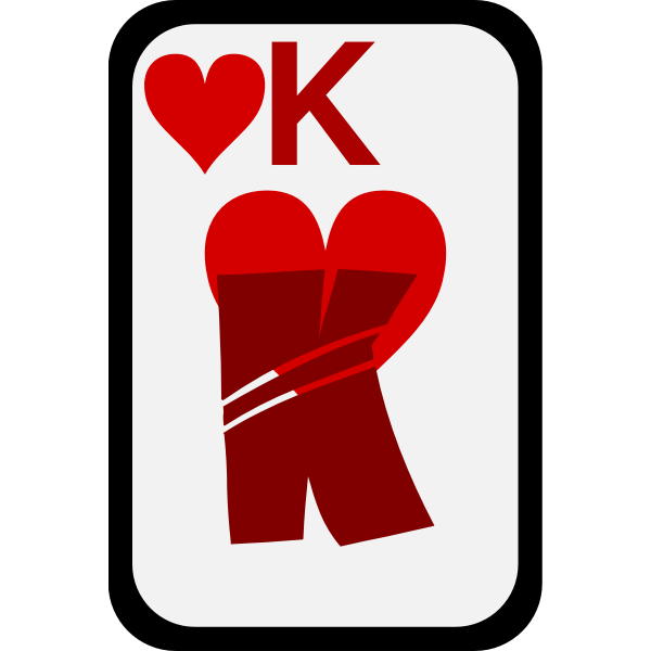SVG King of Hearts