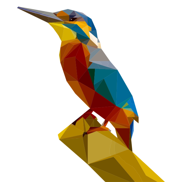 SVG Kingfisher bird