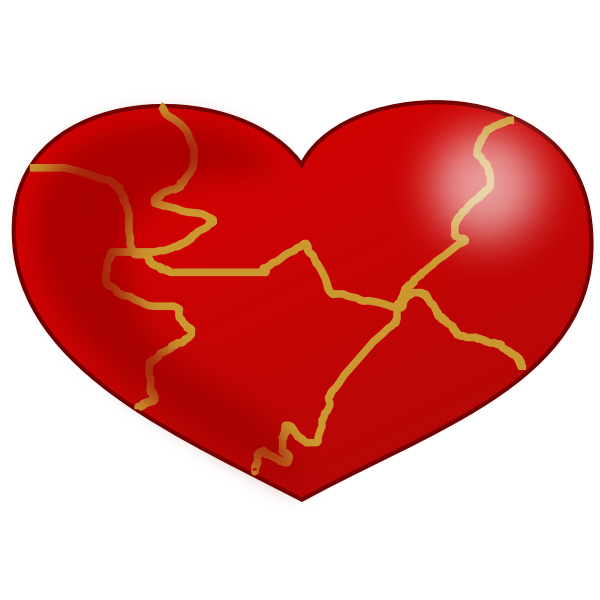 SVG Kintsugi Heart