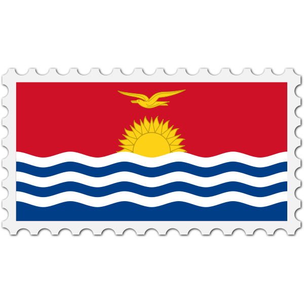 SVG Kiribati flag stamp
