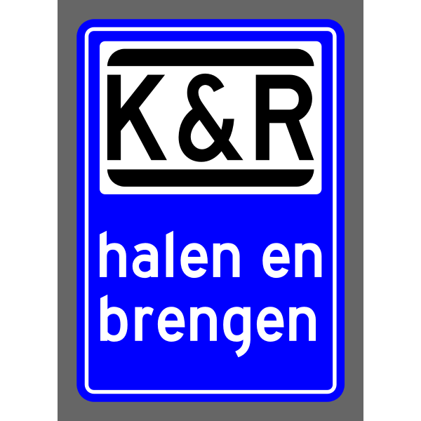 SVG Kiss and ride symbol