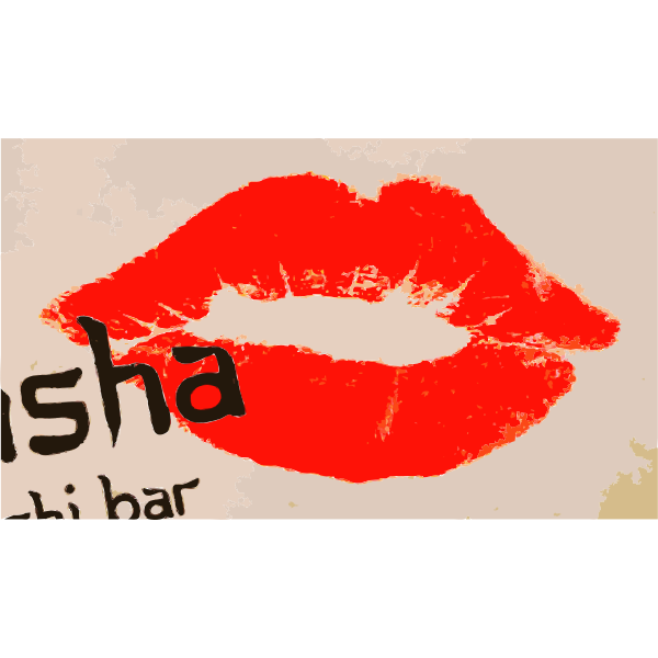 SVG Kiss lips image