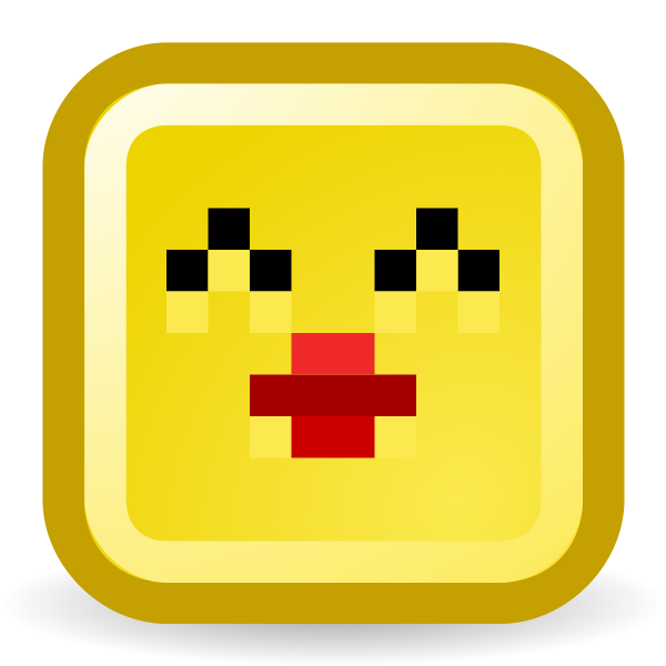 SVG Kiss smiley vector icon