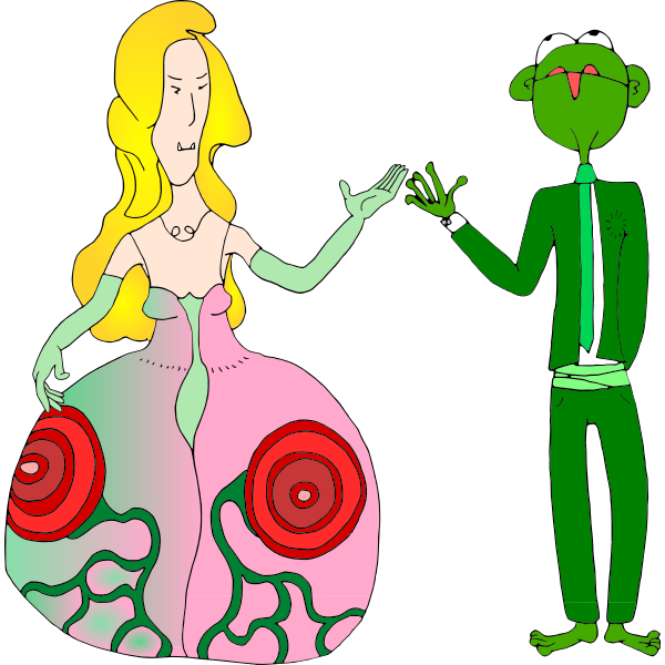 SVG Kiss the frog