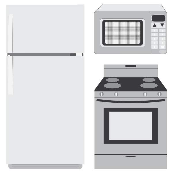 SVG Kitchen appliances