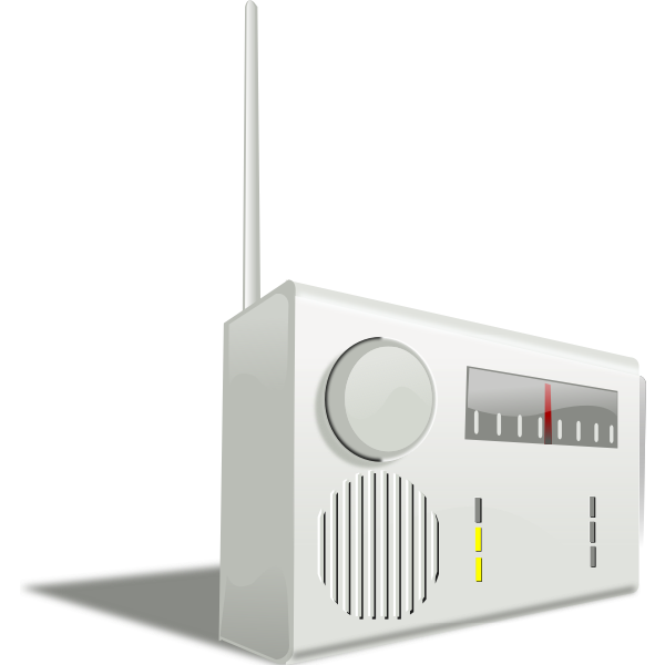 SVG Kitchen radio receiver vector image