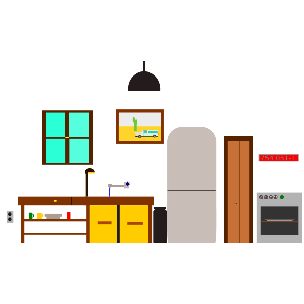 SVG Kitchen room