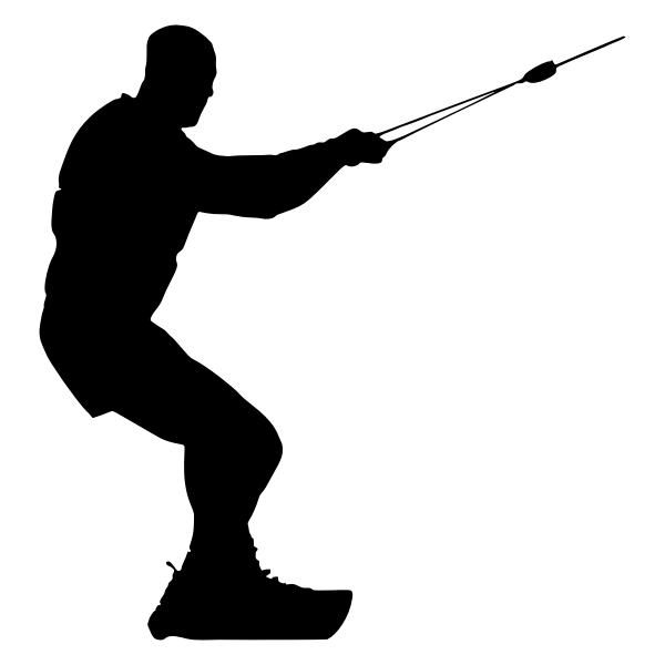 SVG Kite surfer slhouette