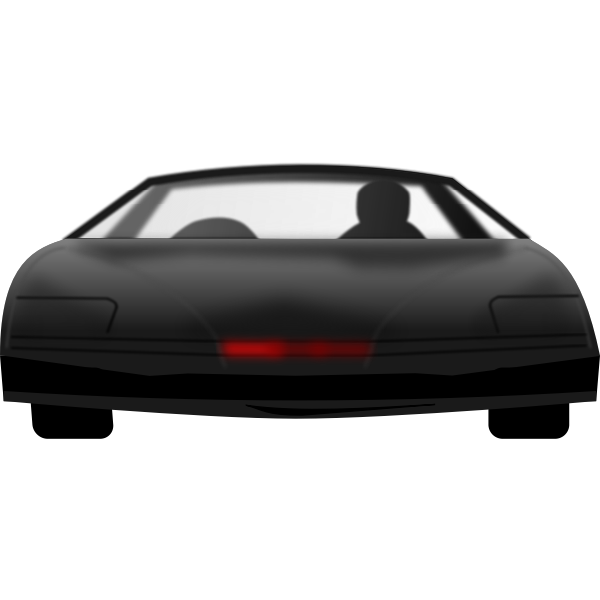 SVG Kitt car vector clip art
