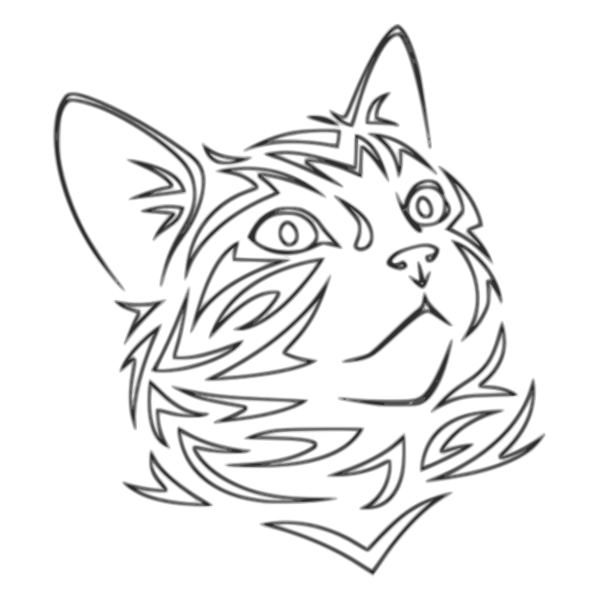 SVG Kitten tattoo