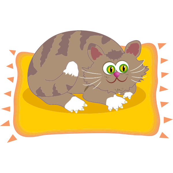 SVG Kitty and rug