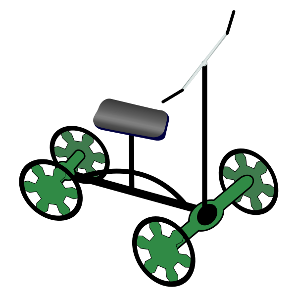SVG Knee walker vector image
