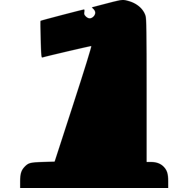 SVG Knight chess piece image