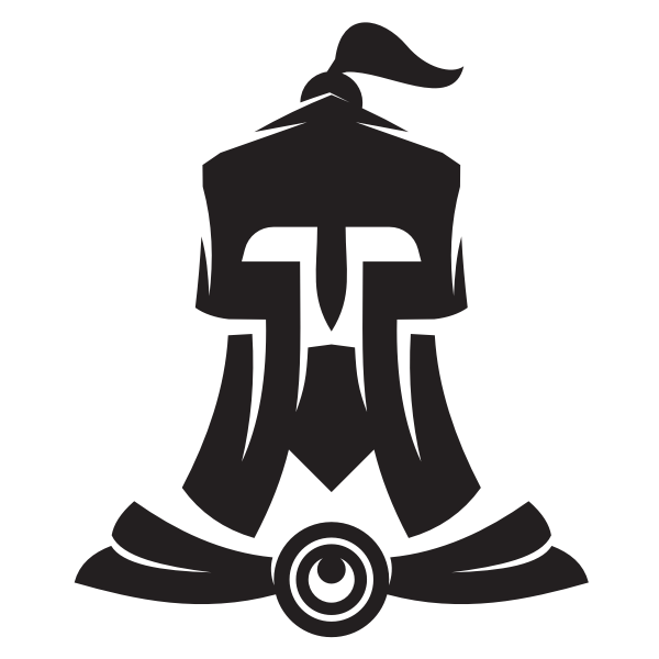 SVG Knight helmet silhouette