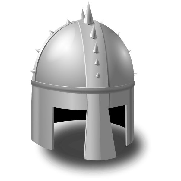 SVG Knight helmet vector image