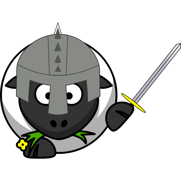 SVG Knight sheep