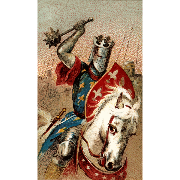 SVG Knight with mace