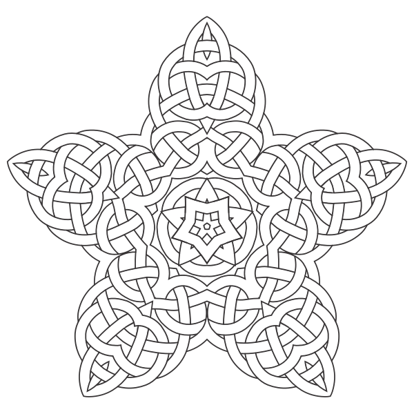 SVG Knitted star