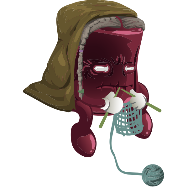 SVG Knitting grandma