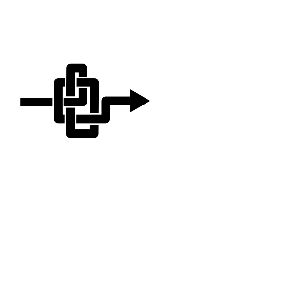 SVG Knot and arrow