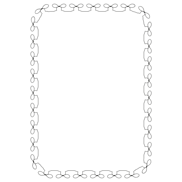 SVG Knot Border A4 size
