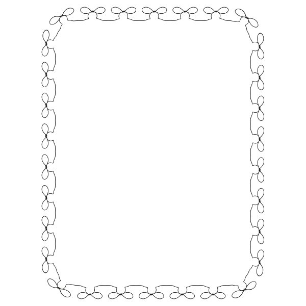 SVG Knot Border US size