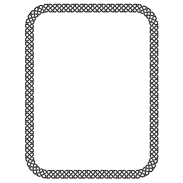 SVG Knot Border US size