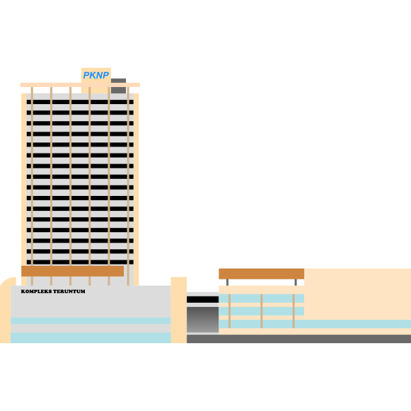 SVG Kompleks Teruntum building vector image