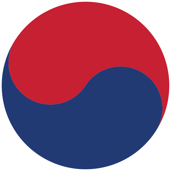 SVG Korean Taeguk symbol vector clip art