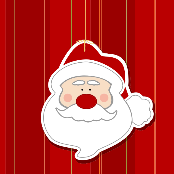 SVG Kris Kringle card