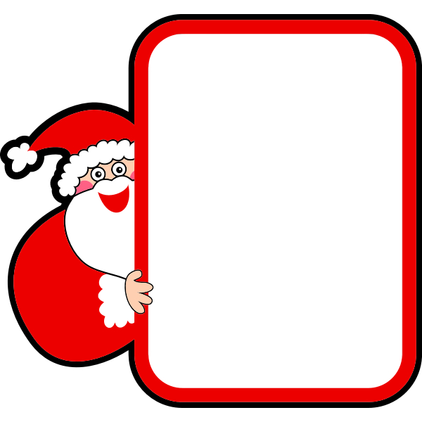 SVG Kris Kringle frame